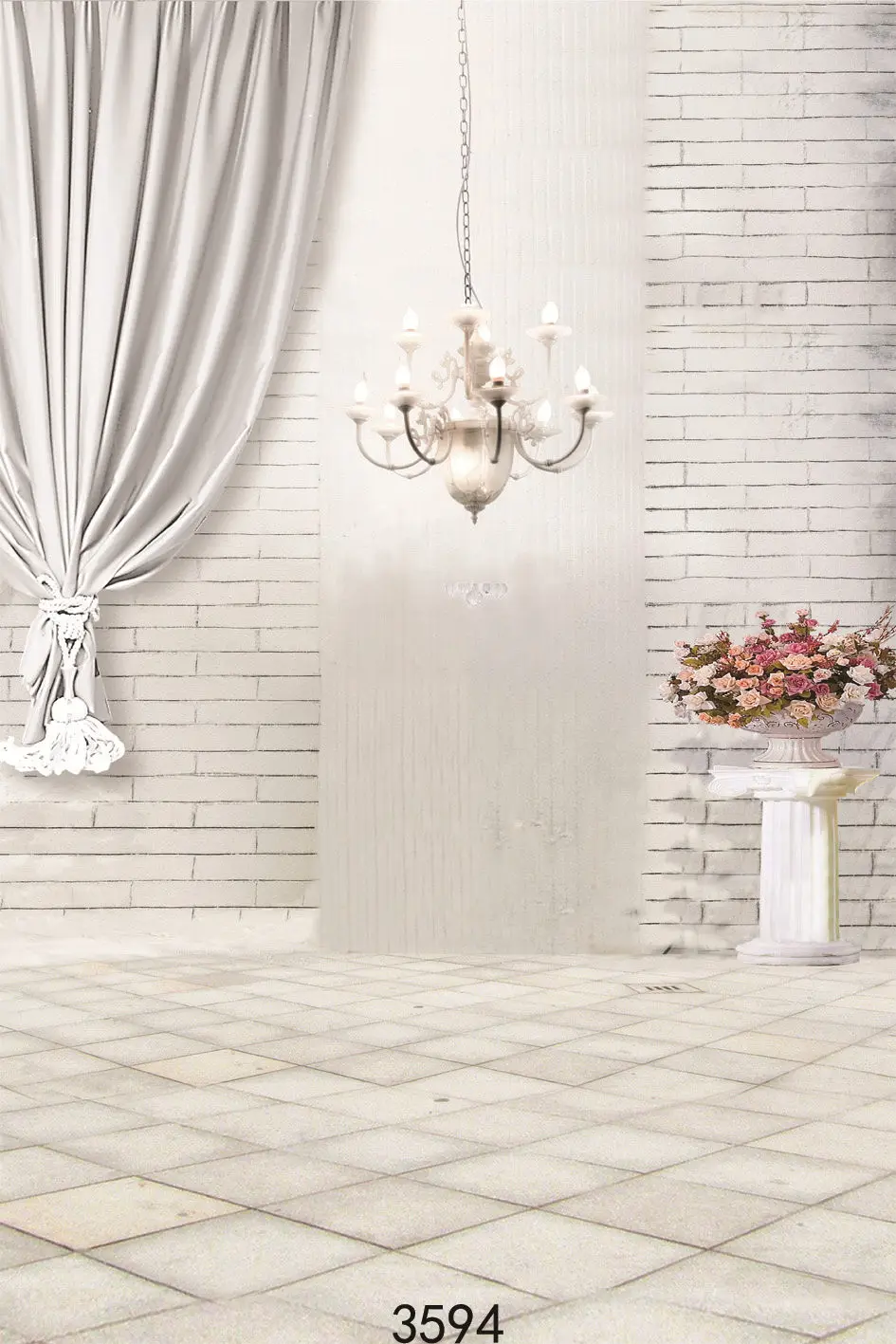 Indoor White Room Studio Photography Backdrops For Photo Studio