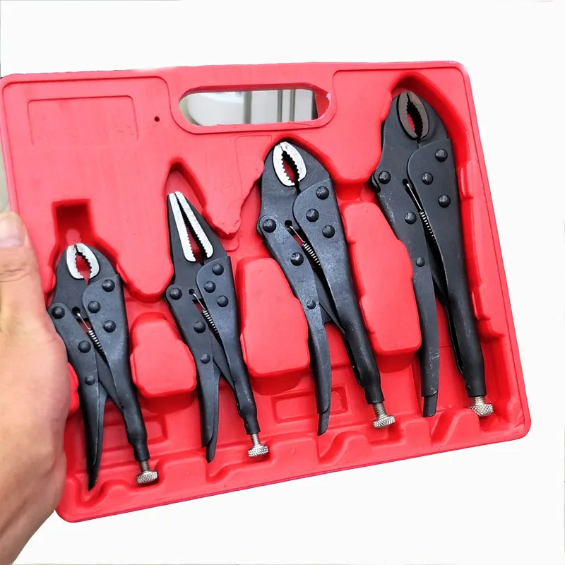 4pcs/set Multifunction locking pliers lock wrench vise grip pliers