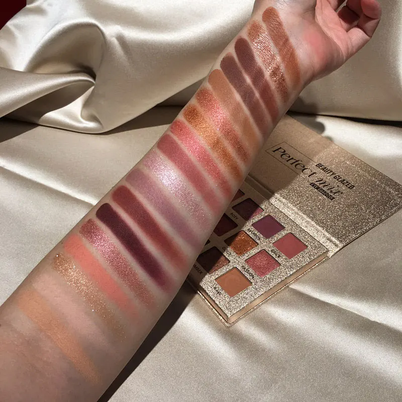 Beauty Glazed 18 цветов Палитра теней для макияжа водостойкие блестящие пигментные