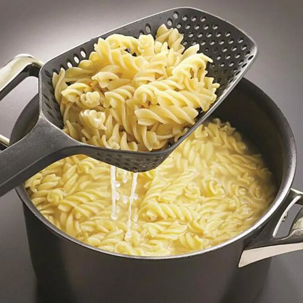

New Nylon Strainer Scoop Colander Drain Vegetable Water Scoop Gadget Cooking Tools Kitchen Accessories Gadgets 8 Colors