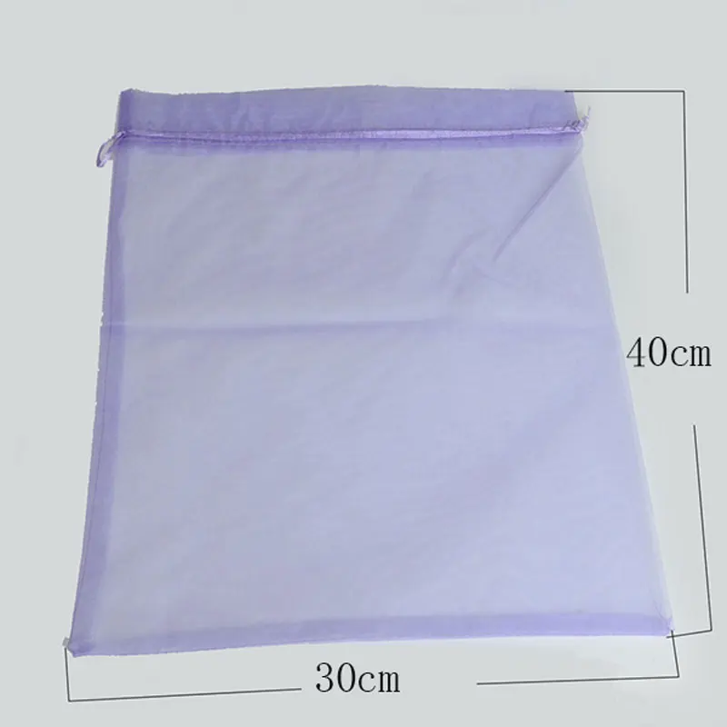50pcs/bag 30x40cm 35x50cm Organza Bags for Clothes Umbrella Bags drawstring Jewelry Packing Bag