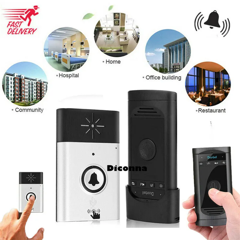 

Mini 2.4G Wireless Voice Intercom Doorbell Two-Way Talk Home Security System DE