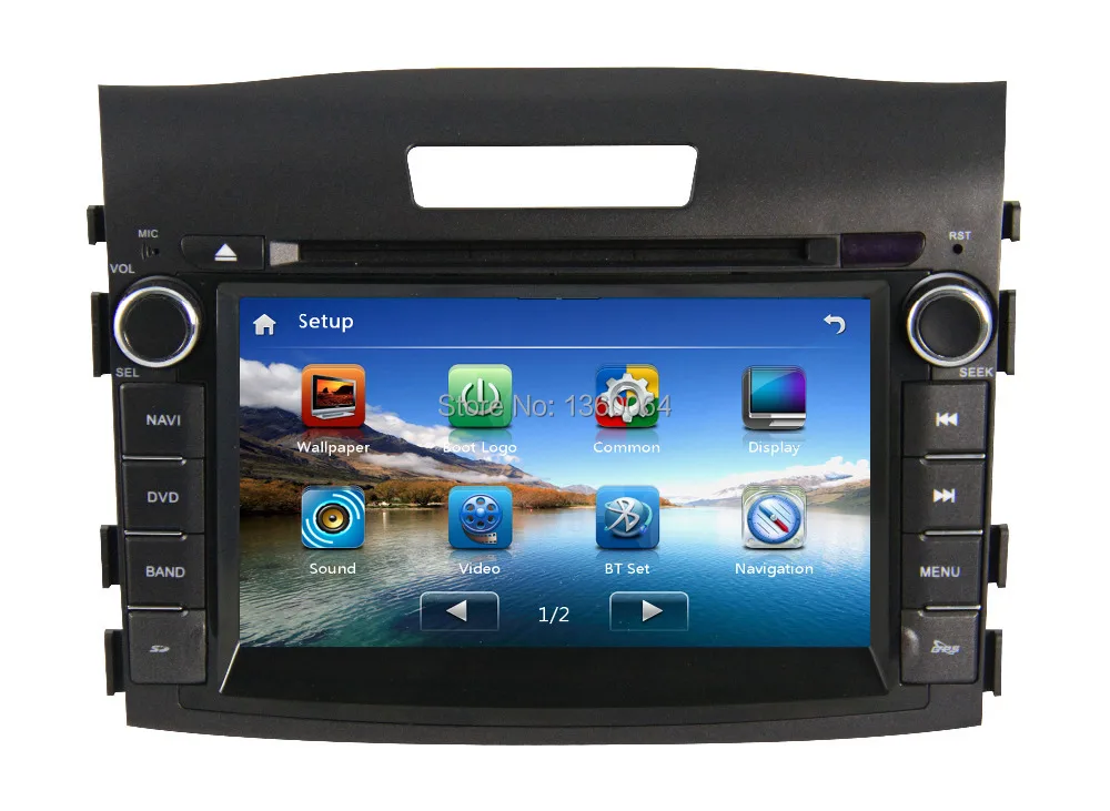Sale 7 Inch 2 Din Car DVD GPS For Honda CRV 2012 2013 Car Radio Stereo Bluetooth car audio player+gift camera+map+mic 1