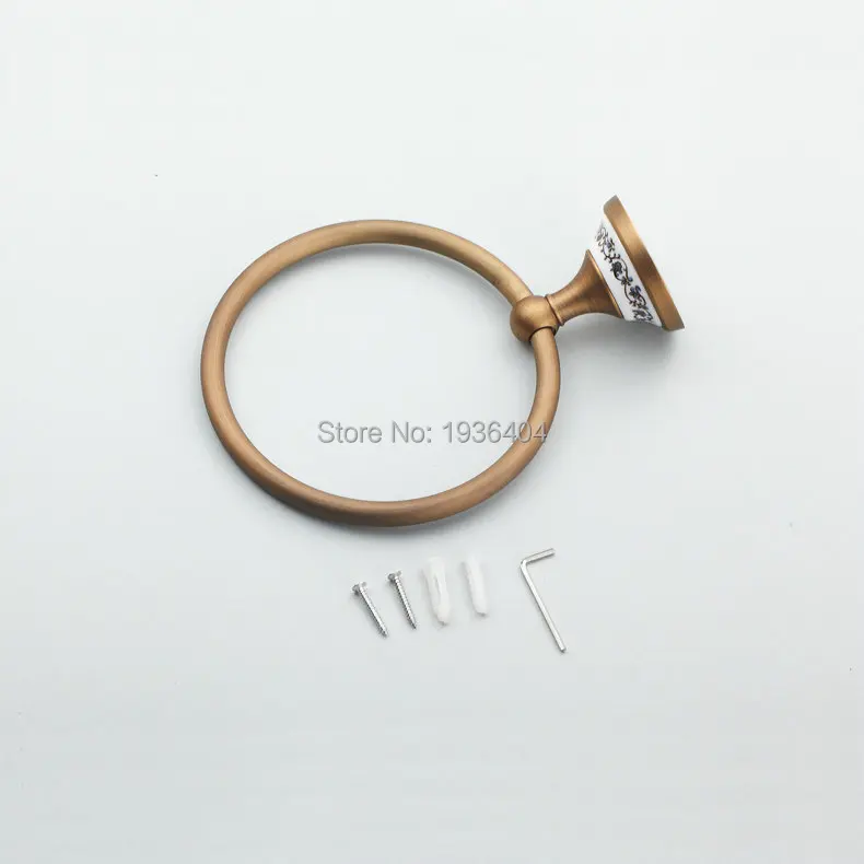 Antique-Brass-Porcelain-Wall-Mounted-Bathroom-Accessories-Towel-Ring-7003AJP (4)
