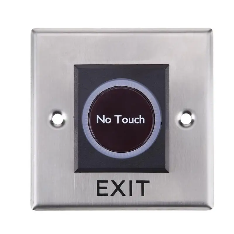 

DC 12V Silver Color No Touch Door Button Infrared Sensor Switch With Light