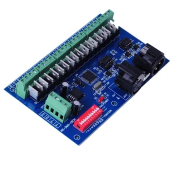 

led controller rgb controller WS-DMX-18CH dmx 512 18 Channels 12V-24V Decoder Controller Dimmer for RGB LED Strip Lamp Light