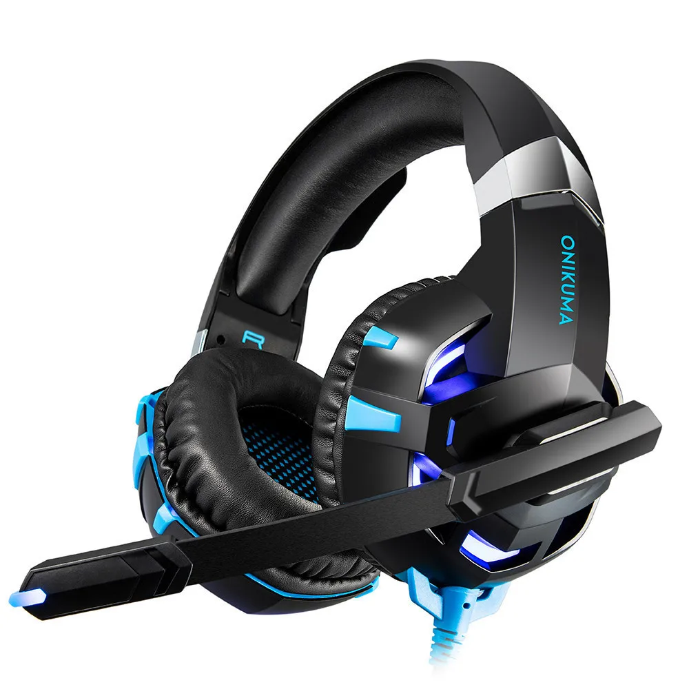 ONIKUMA K2 7.1 Surround Sound USB Gaming Headset Casque Wired PS4Xbox One Headphoes with Microphone Volume Control for Computer (6)
