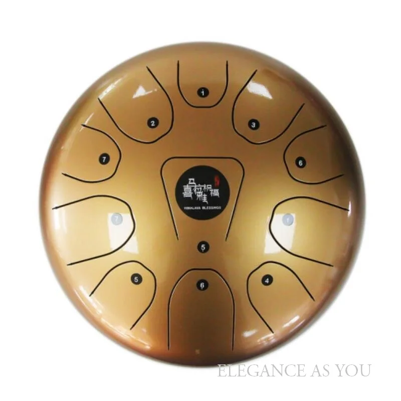 12inch HandPan Hang drum metal tone C steel tongue drum 12 Inch free