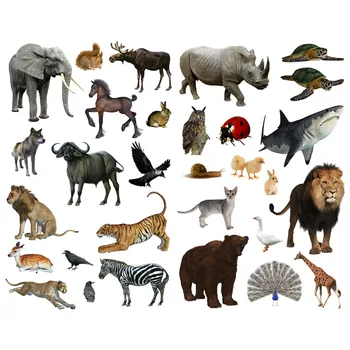 

1 PCS Lion Elephant Wolf Zoo Animal Cosas Kawaii Precut Stickers Scrapbooking Stationery Washi Tape Set School Supplies