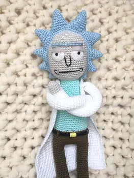 

amigurumi Rick Sanchez rattle