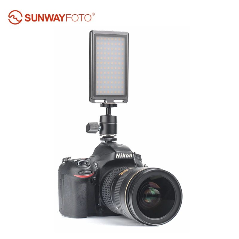 SUNWAYFOTO металлический FL 96 ультра мини светодиодный видео свет двухцветный