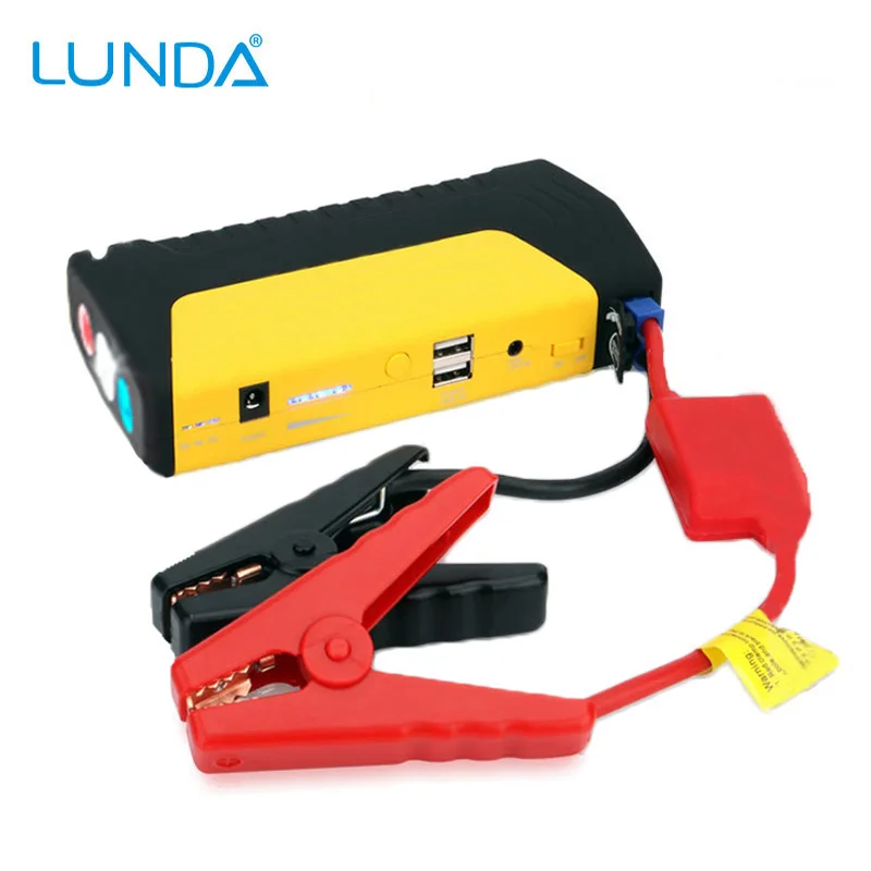 Чехлы LUNDA защищают самые лучшие продукты Батарея автомобиль скачок стартер Портативный мини стартовый усилитель 12V Высокая Мощность банк EPS аварийный автомобильный Зарядное устройство - Цвет: yellow