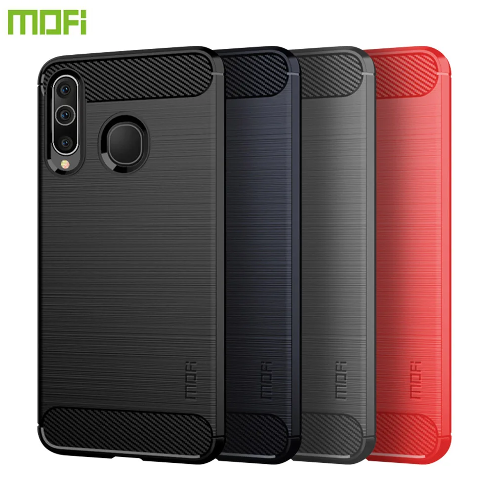 MOFi For Samsung Galaxy A60 Case Cover Carbon Fiber Soft TPU Back Cases Protector For Samsung Galaxy A60 Silicone Phone Cases
