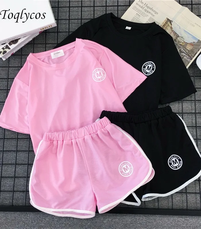 

New women's baggy shorts suit casual running wear two-piece sportswear 332five