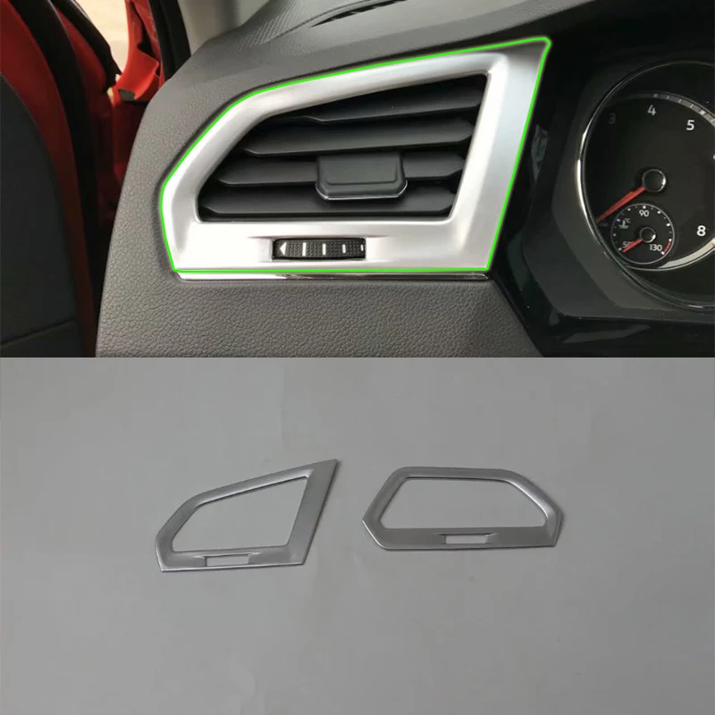 

Car Accessories ABS Interior Front Side Air Vent Outlet Cover Trim For Volkswagen Tiguan L 2016 Car Styling