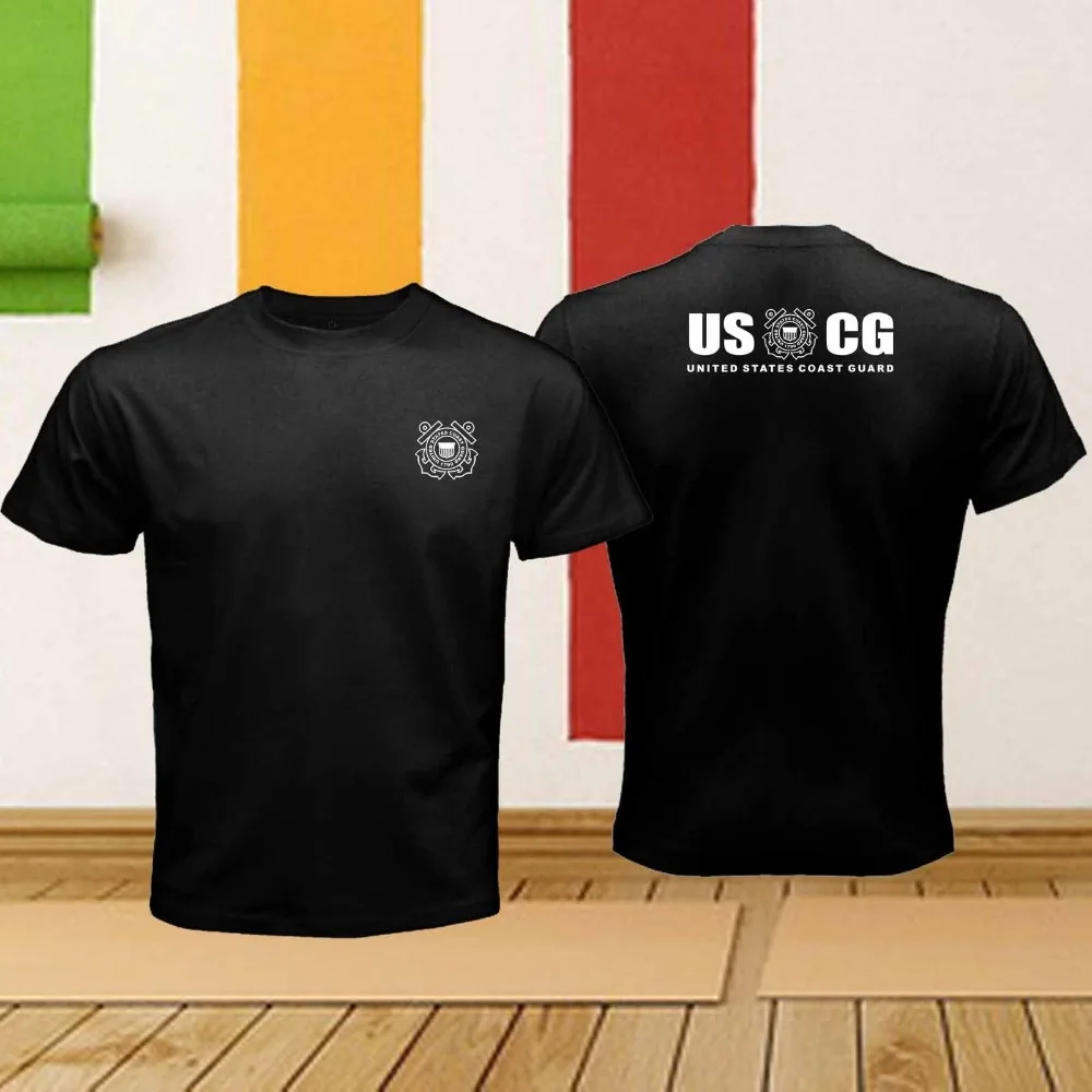 

The United States Coast Guard USCG Armed Forces Logo Retro Black Men T-shirt 2018 Hot Sales Summer Tops Tees T Shirt