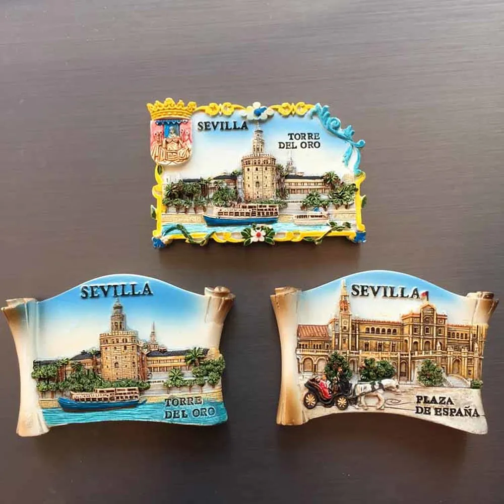 Магнитные дорожные сувениры для холодильника Roma Ватикан Флоренция сан Gimignano