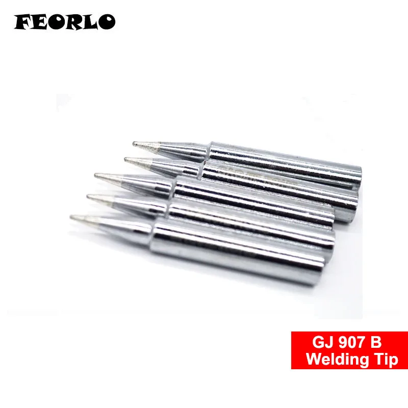 Welding Wires FEORLO GJ-B Lead-free solder tip Universal FOR MT-3927 MT-3917 905E 907 MT-3918 Tips welding stings sugar scoop welding hood