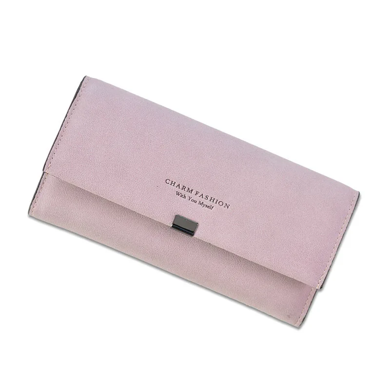 

2019 Quality Women Long Wallets Letter Standard Hasp Money Purse Fashion Style Card Holder Synthetic Leather Clutch Bag Female