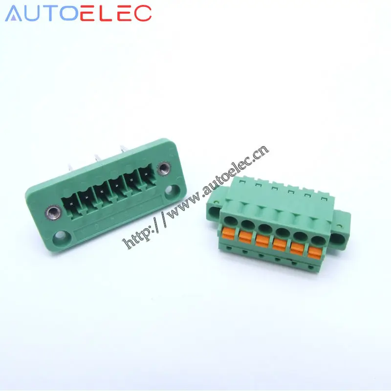 

6Poles Pitch 3.81MM MINI COMBICON PCB Spring Terminal Block FK-MCP 1851083+DFK-MC 1829387