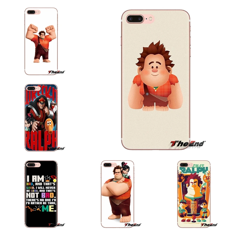 Soft Transparent Shell Covers For Samsung Galaxy J1 J2 J3 J4 J5 J6 J7 J8 Plus 2018 Prime 2015 2016 2017 Wreck it Ralph |
