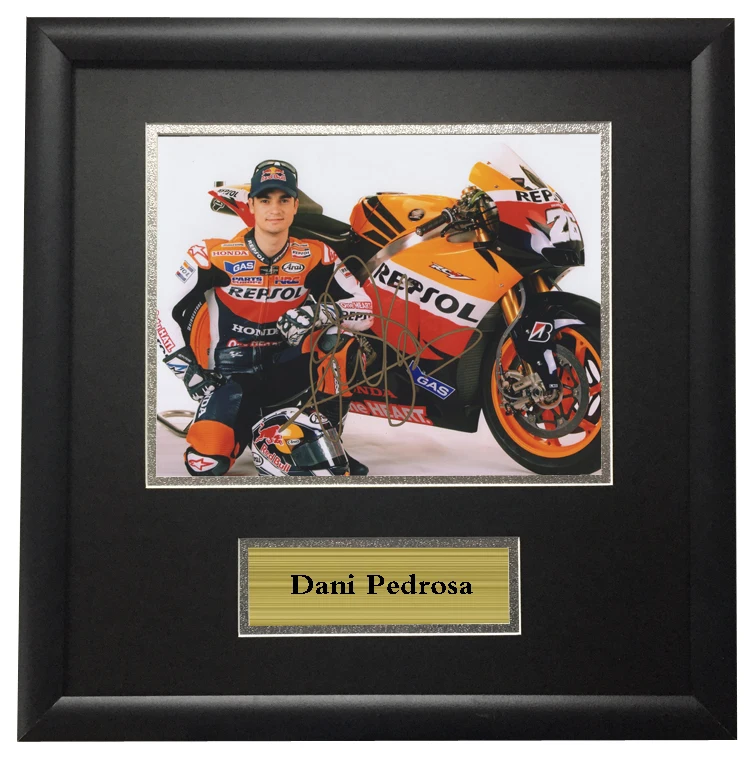 

With SA COA MOTOGP Pedrosa Racer autographed signeded Photo Framed
