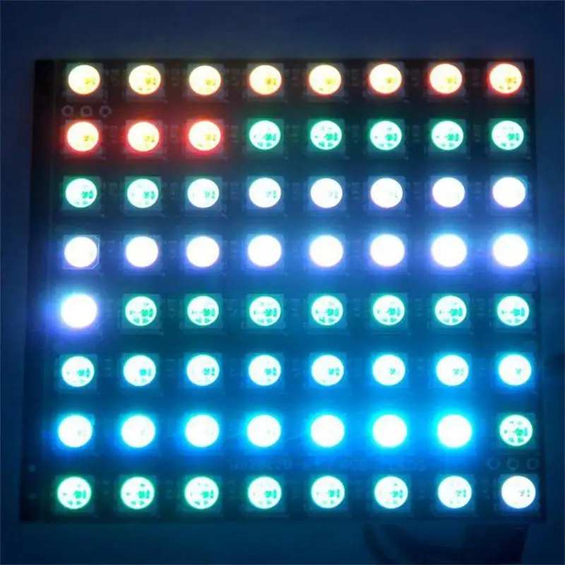 WS2812B 8x8 64-разрядные полные Цвет 5050 RGB светодиодный лампа панель светильник для Arduino