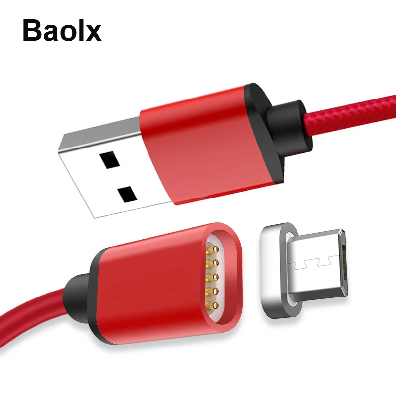 Магнитный кабель Micro USB для зарядки Samsung xiaomi Android мобильный телефон|Переходники и