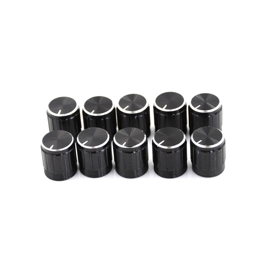 10Pcs Black Volume Control Rotary Knobs For 6mm Dia. Knurled Shaft Potentiometer Switch 10Pcs Black Volume Control Rotary Knobs For 6mm Dia. Knurled Shaft Potentiometer Switch