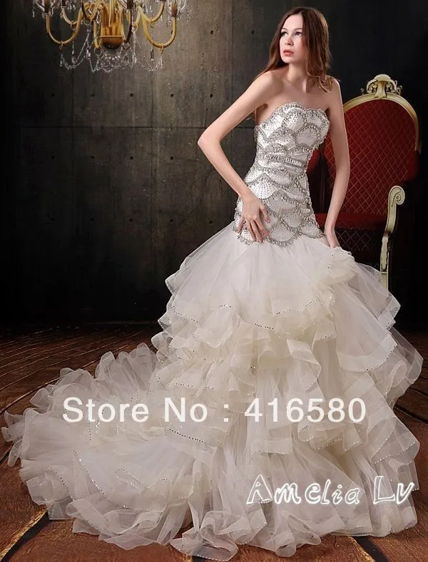 Mermaid Scale Wedding Dress