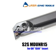 S25S-MDUNR/L 15 Chato Bar Virando Titular Interna, 95 Ângulo da ferramenta De Corte CNC, barra de Mandrilar Indexáveis para DNMG1504, Torno barras de Mandrilar