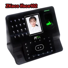 ZKTeco Iface 102 биометрическое время посещаемости лица считыватель отпечатков пальцев лица биометрическое время посещаемости Часы лица