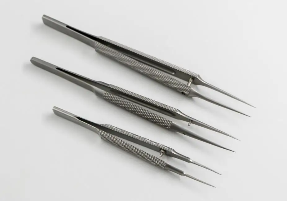 11 см нержавеющая сталь с круглой ручкой микро пинцеты для век зуб платформы офтальмологические инструменты для макияжа/аксессуары