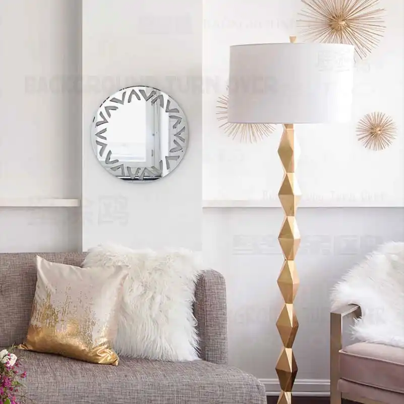 Espejo Espejos De Pared Tocador Para El Hogar Cuerpo Redondo