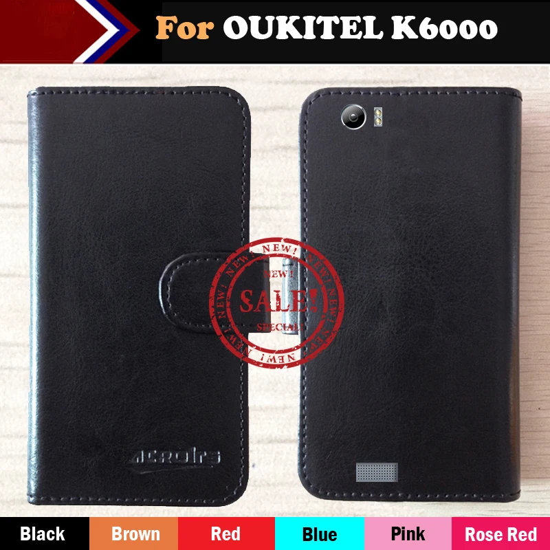 

Super!! 2019 OUKITEL K6000 Case 6 Colors Ultra-thin Dedicated Flip Leather Exclusive Cover For OUKITEL K6000 Phone+Tracking
