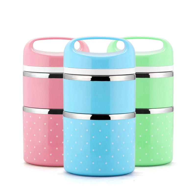 Stainless Steel Thermal Lunch Boxs Insulated Food Container Japanese