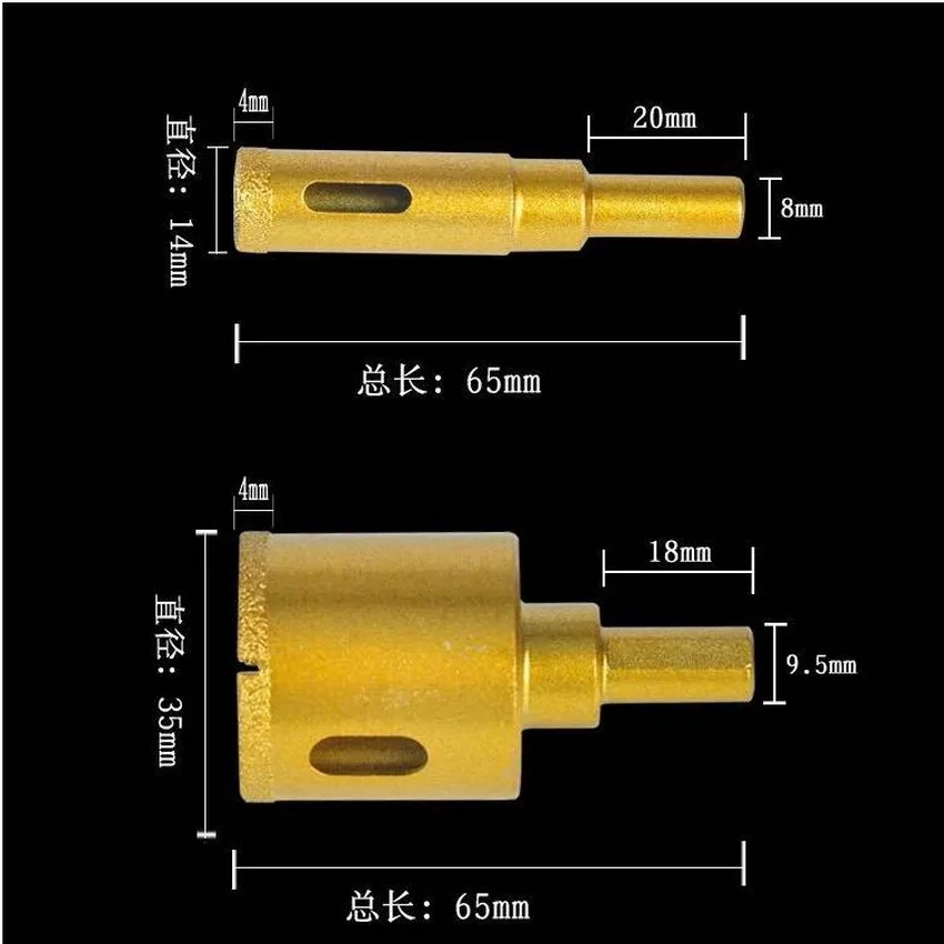 

Cost Sale of 1PCS 25-55mm Brazed Dry Drilling Angel Grinder Diamond Marble Hole Saw for Marble/Concrete Tile Drilling