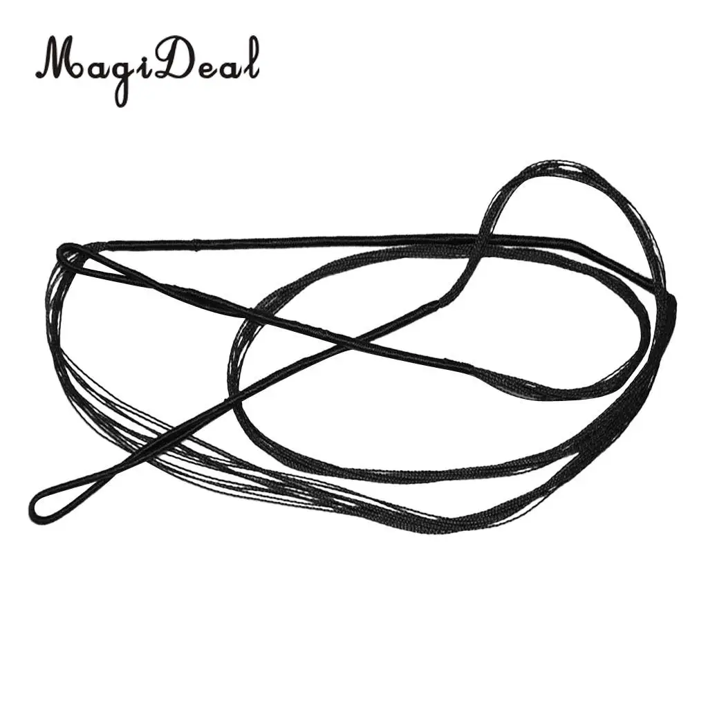 MagiDeal прочные черные струны для стрельбы из лука Рекурсивный лук длинный