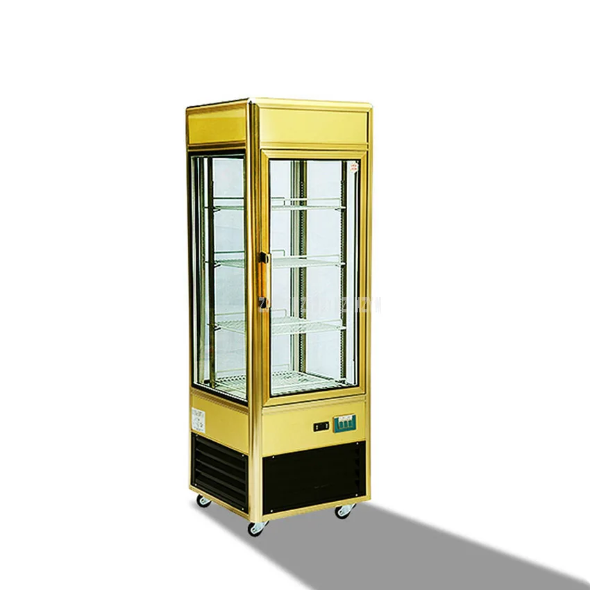 

CL268FLC4 400W 237L 4-Layer Supermarket Fruit Vegetable Cake Display Freezer Transparent Cake Showcase Commercial Refrigerator