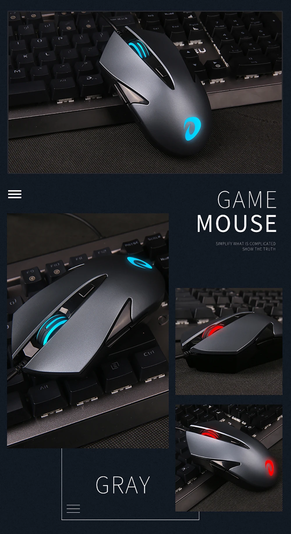Оригинальная игровая мышь Dareu LM113, игровая мышь Dareu, Офисная оптическая мышь