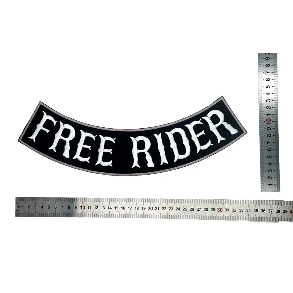 Независимый FREE RIDER рокер вышитые швейные этикетки Панк Байкер нашивки одежда наклейки Одежда Аксессуары значок