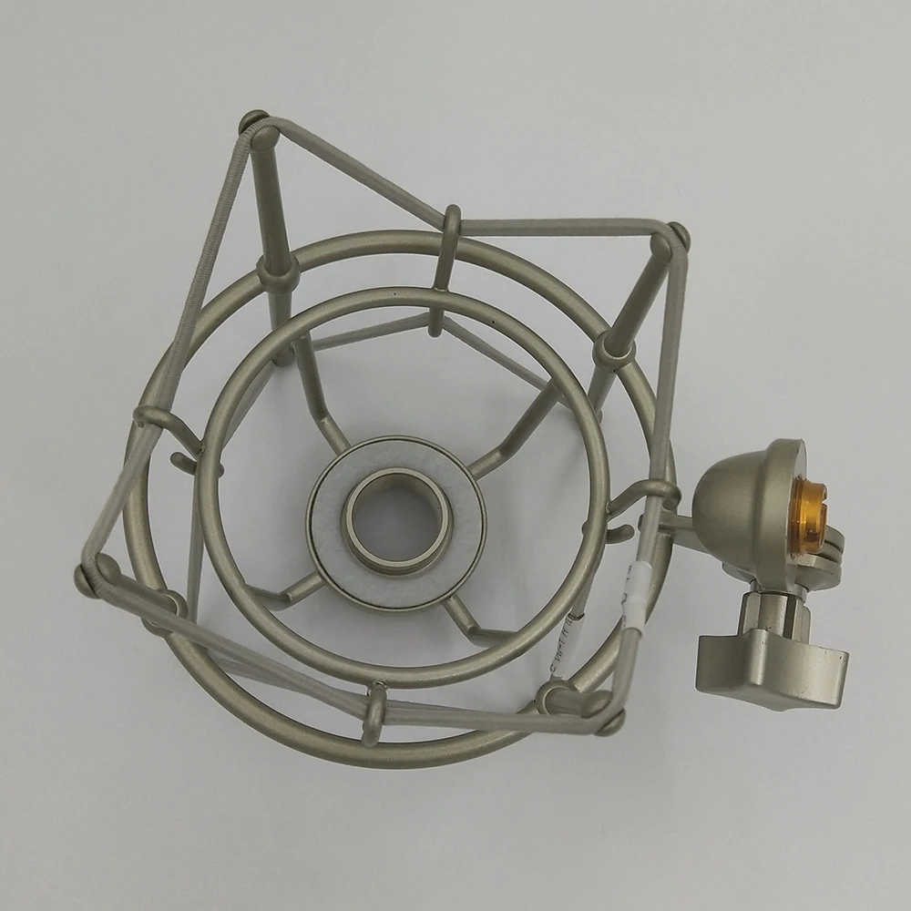 Metal de Aço Inoxidável Stainles Choque Montar Microfone Aranha Mic Suporte Shockmount