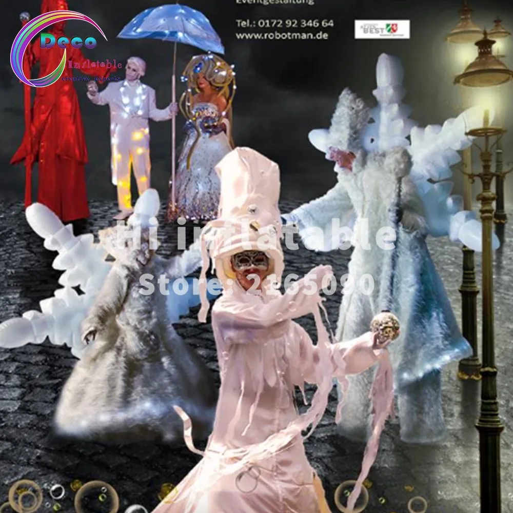 1,5 м Рождественский фестиваль парада украшения надувной Танцевальный Костюм Снежинки