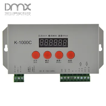

Mokungit K-1000C T-1000S upgraded version LED pixel SD card controller;off-line;2048 pixels controlled;SPI signal output;