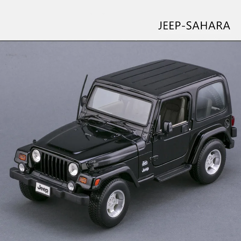 Maisto 1:18 Jeep-Wrangler сплав Ретро модель автомобиля классическая модель автомобиля украшение автомобиля коллекция подарок - Цвет: JEEP-SAHARA
