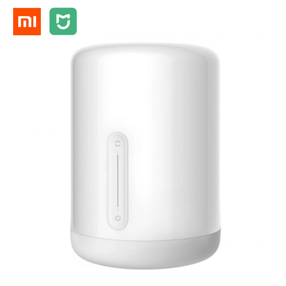 

2019 Original Xiaomi Mijia Bedside lamp 2 multiple voice control colorful soft light with night light works with Mi Home App.