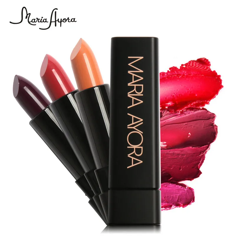 

MARIA AYORA New Arrival Brand 15 Color Nutritious Matte Lipstick Long Lasting Tint Lips Cosmetics Lip Gloss Makeup Beauty