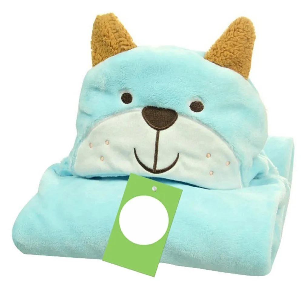 Детская мультяшная полотенце Robe младенческой Полотенца s плюшевые одеяло для новорожденных животного квадратный с капюшоном накидка банная пеленать халат для новорожденного плащ - Цвет: PJ3589J