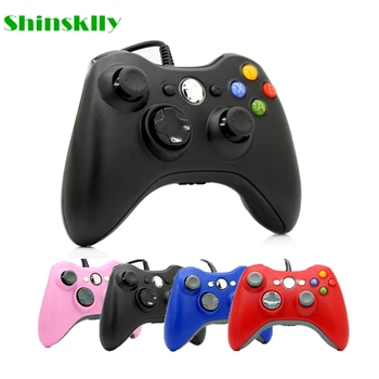 

USB Wired Joypad Gamepad For Microsoft Xbox 360 Console Wired Controller Black White Pink Red Blue For XBOX360 PC Game Joystick