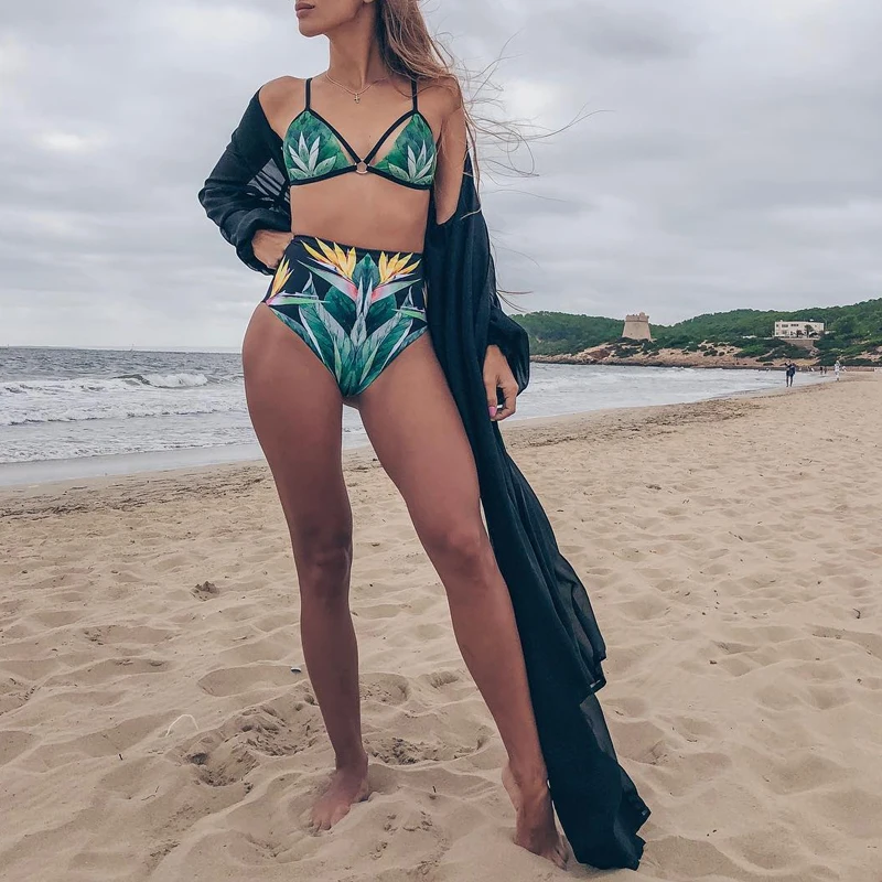 In-X Push up sexy bikinis 2019 mujer bathers High waist print swimsuit female plus size swimwear Brazilian biquini bathing suit